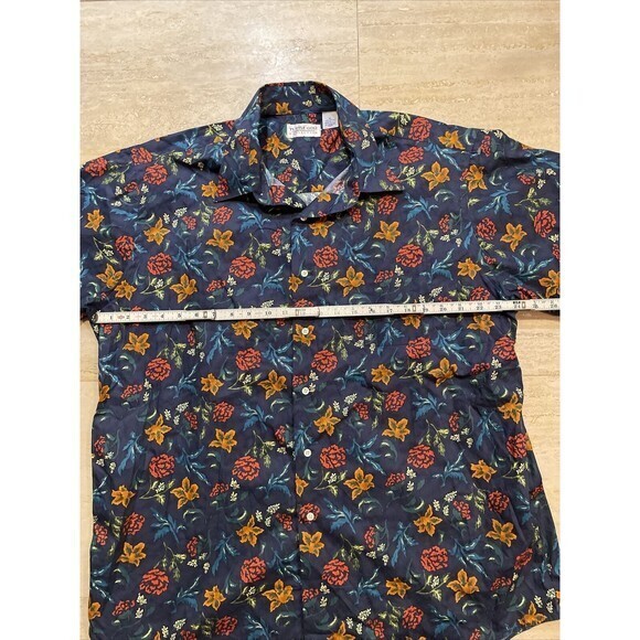 Vintage‎ Tuttle Golf Collection Floral Shirt Mens Size XL 100% Cotton USA Made - Picture 4 of 6